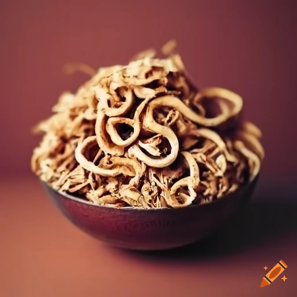 curly wood shavings in a bowl