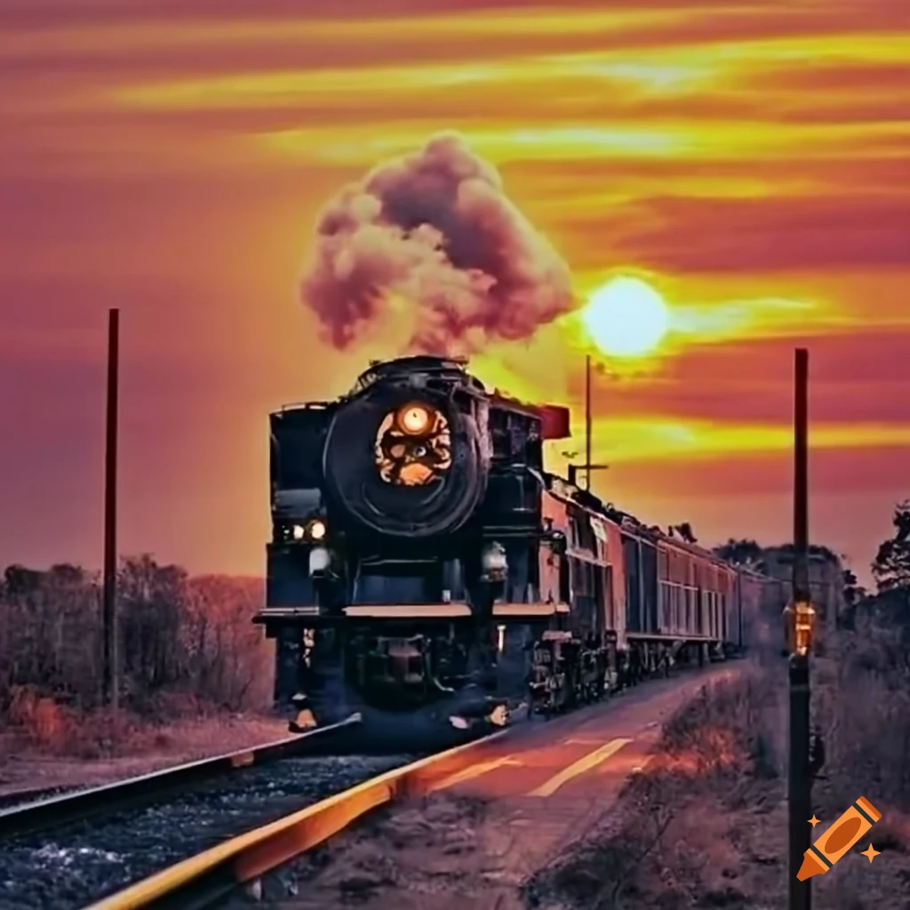 train passing through the Texas countryside