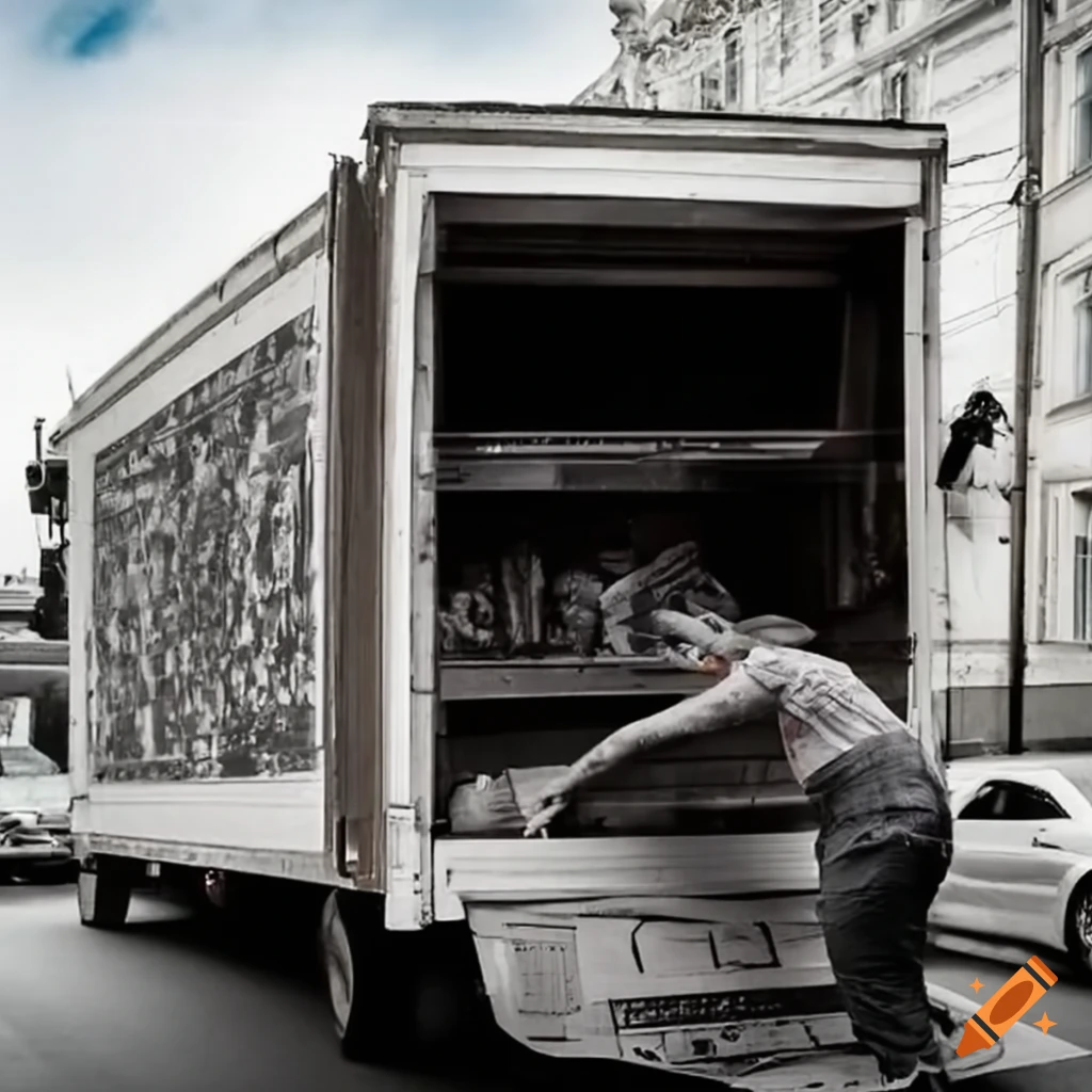 newspaper delivery truck
