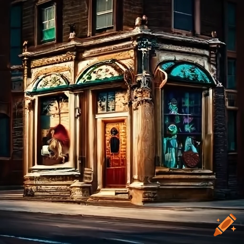 exterior of a mystical shop