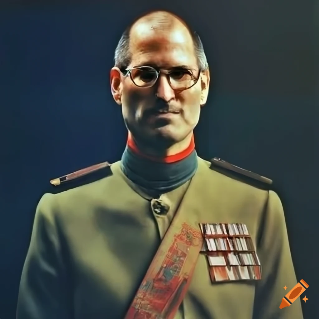 symmetrical magazine cover featuring Steve Jobs