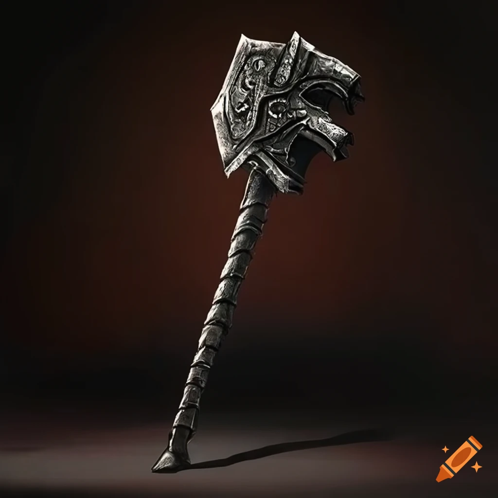 image of a black war hammer blade