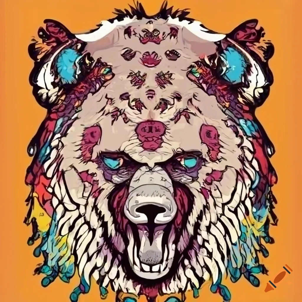 Image of a horned bear on Craiyon