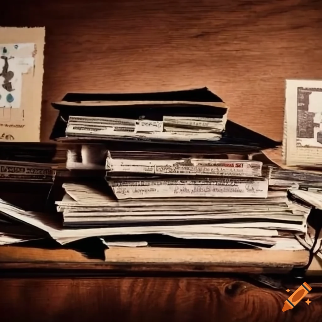 unsolved police cases on an old wooden table