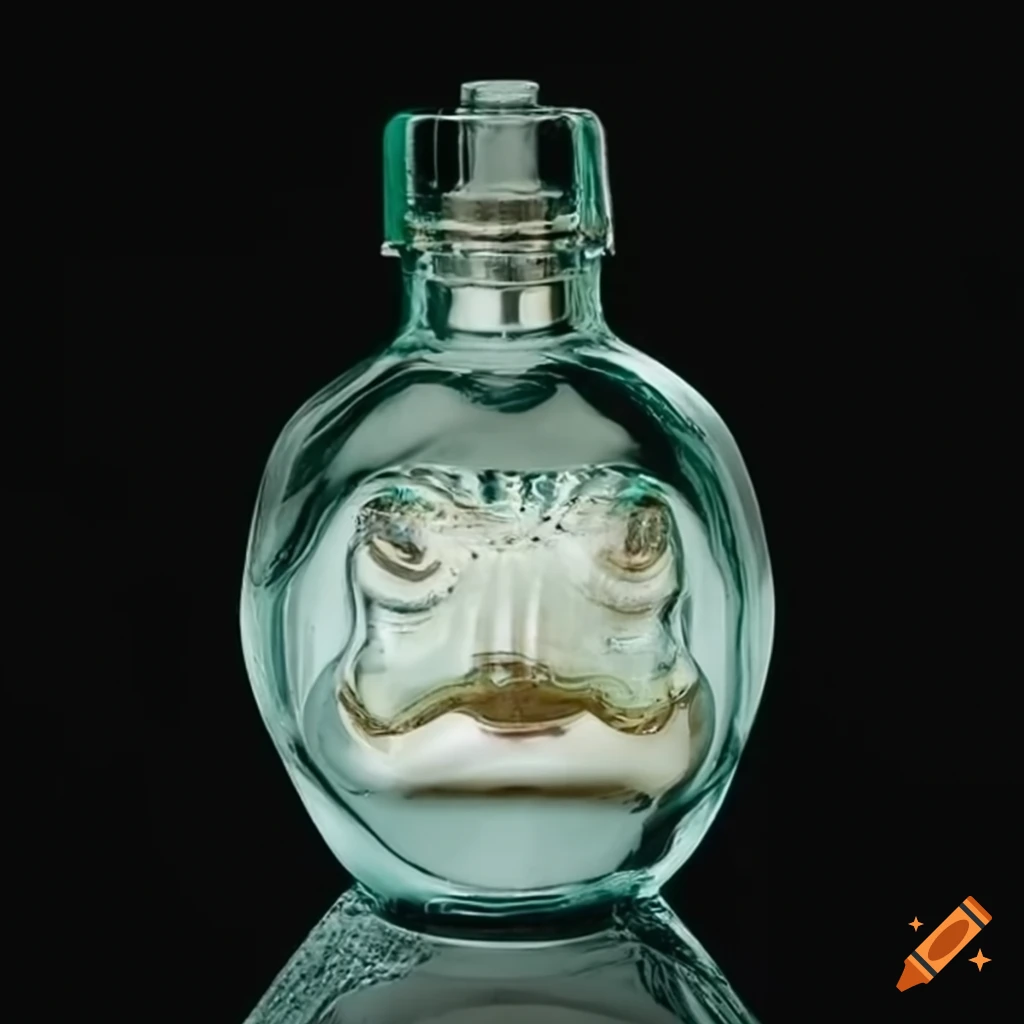 fragrance bottle shaped like a crocodile head