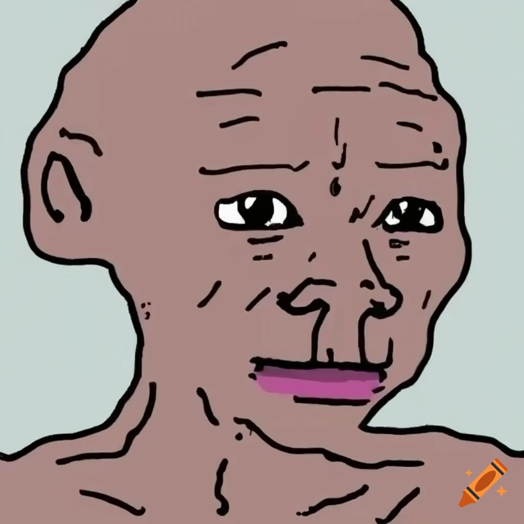 Wojak meme on Craiyon
