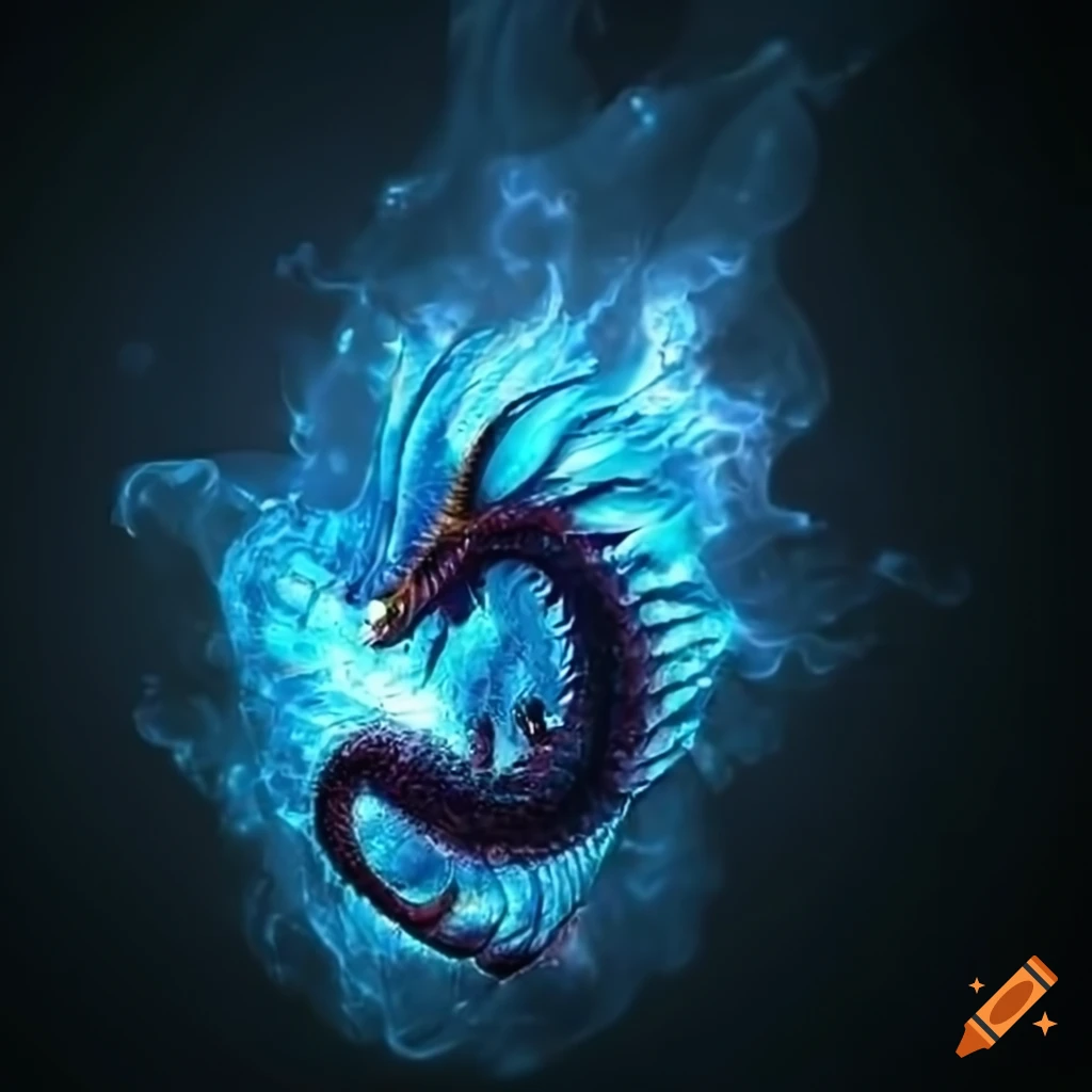 unique YouTube banner design with sea dragon and blue water effect