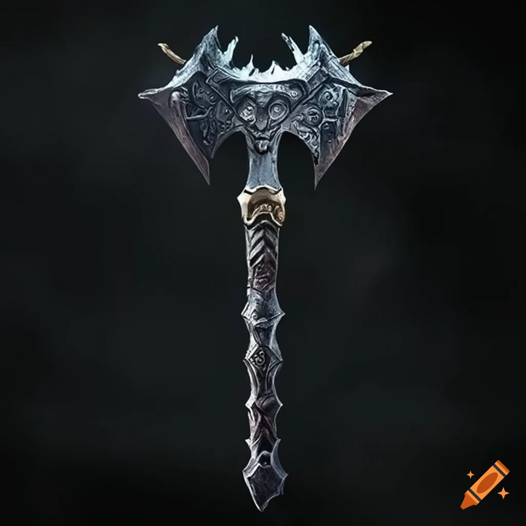image of a black war hammer blade