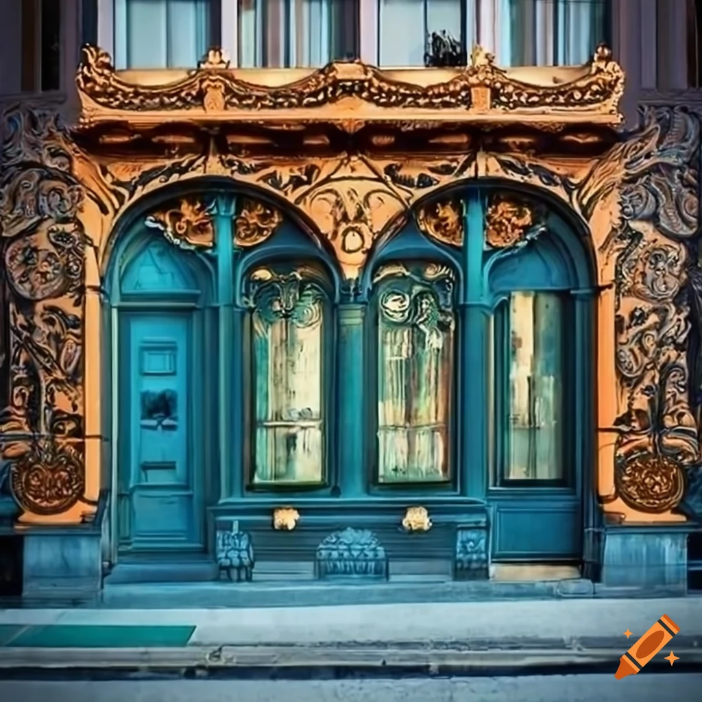 storefront with art nouveau details