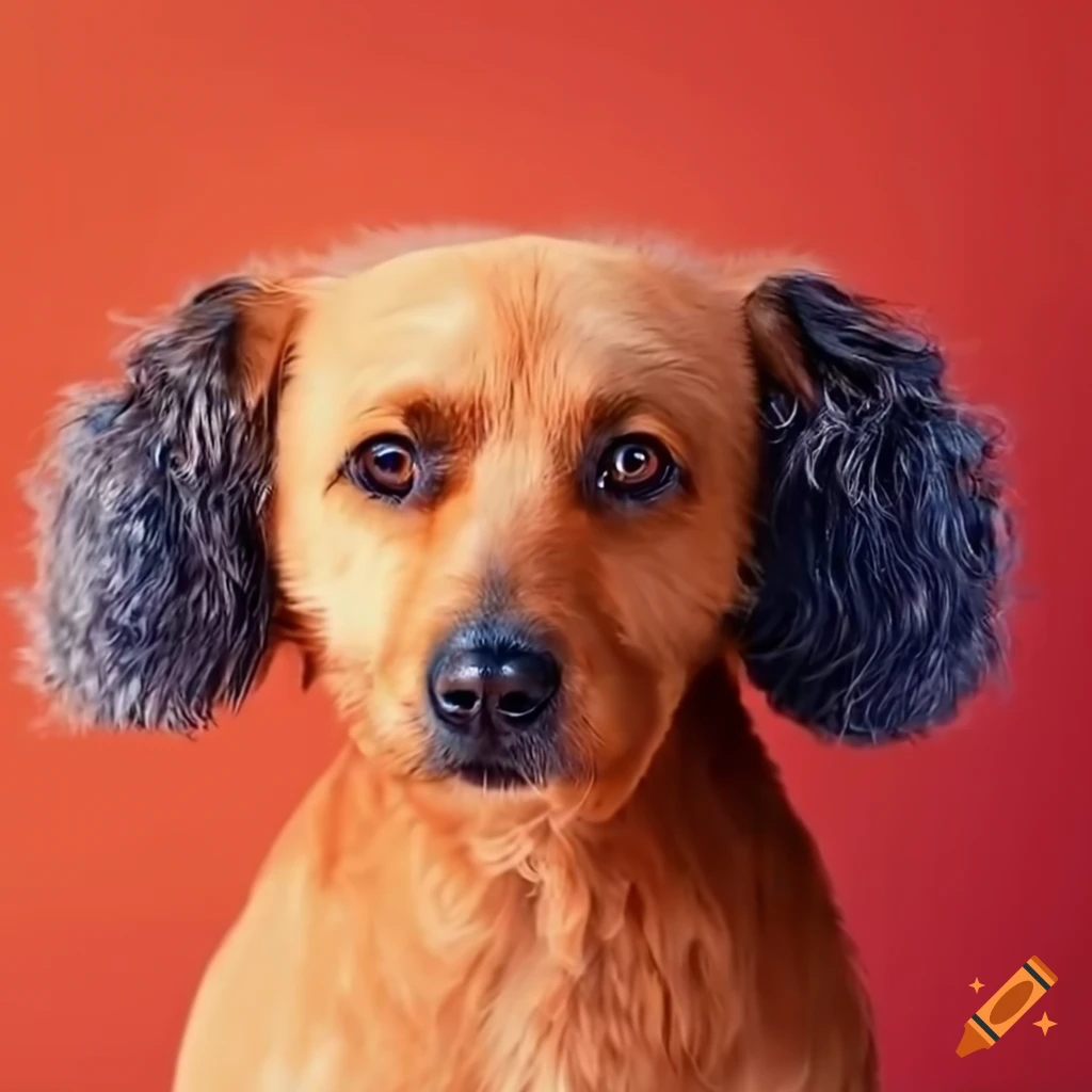 dog grooming on a warm background