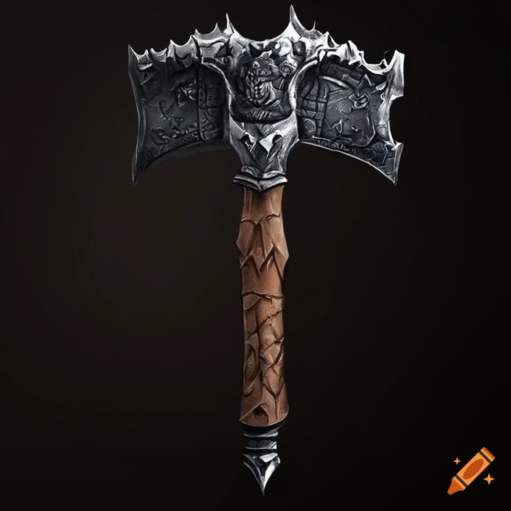 image of a black war hammer blade