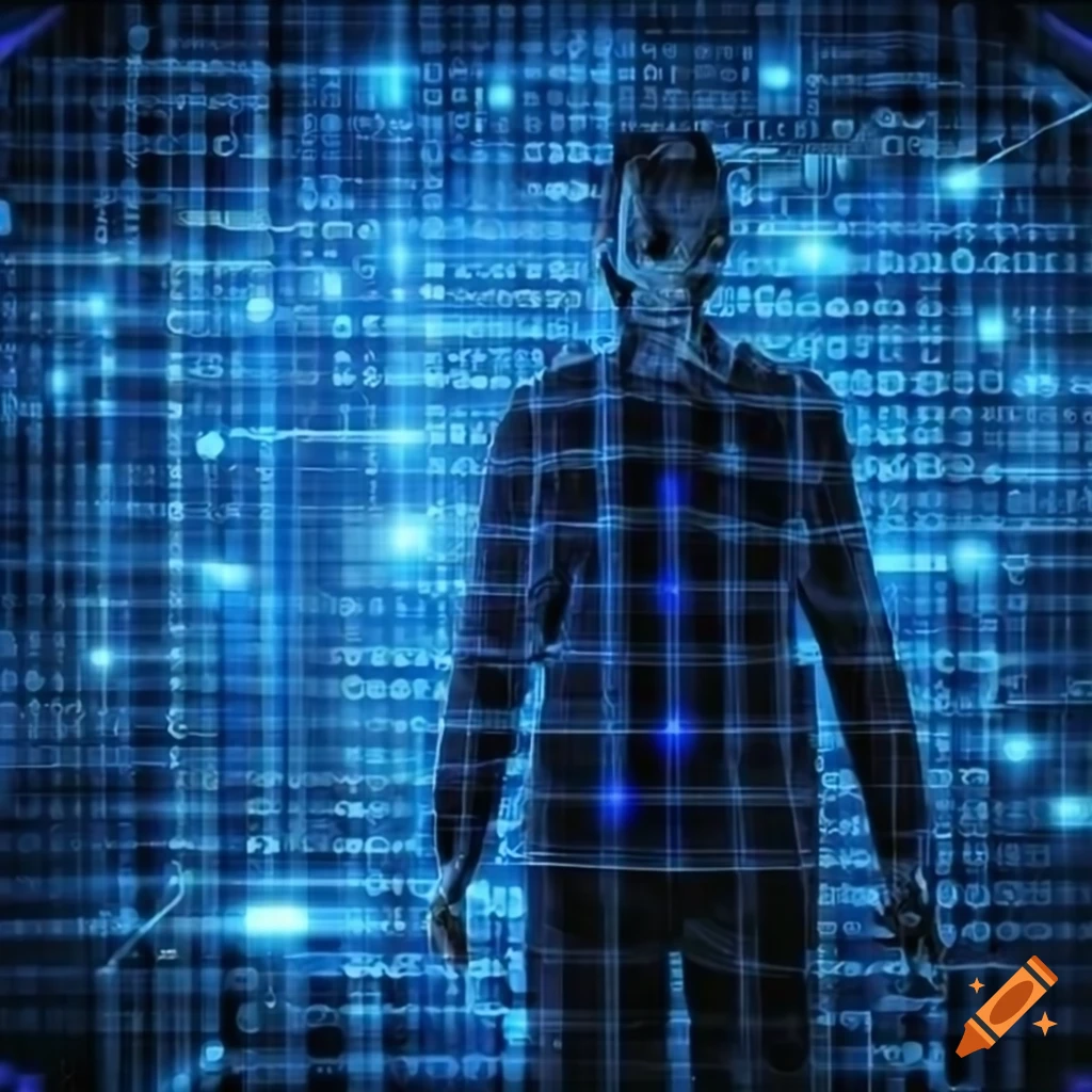 image of a hacker planning a network architecture