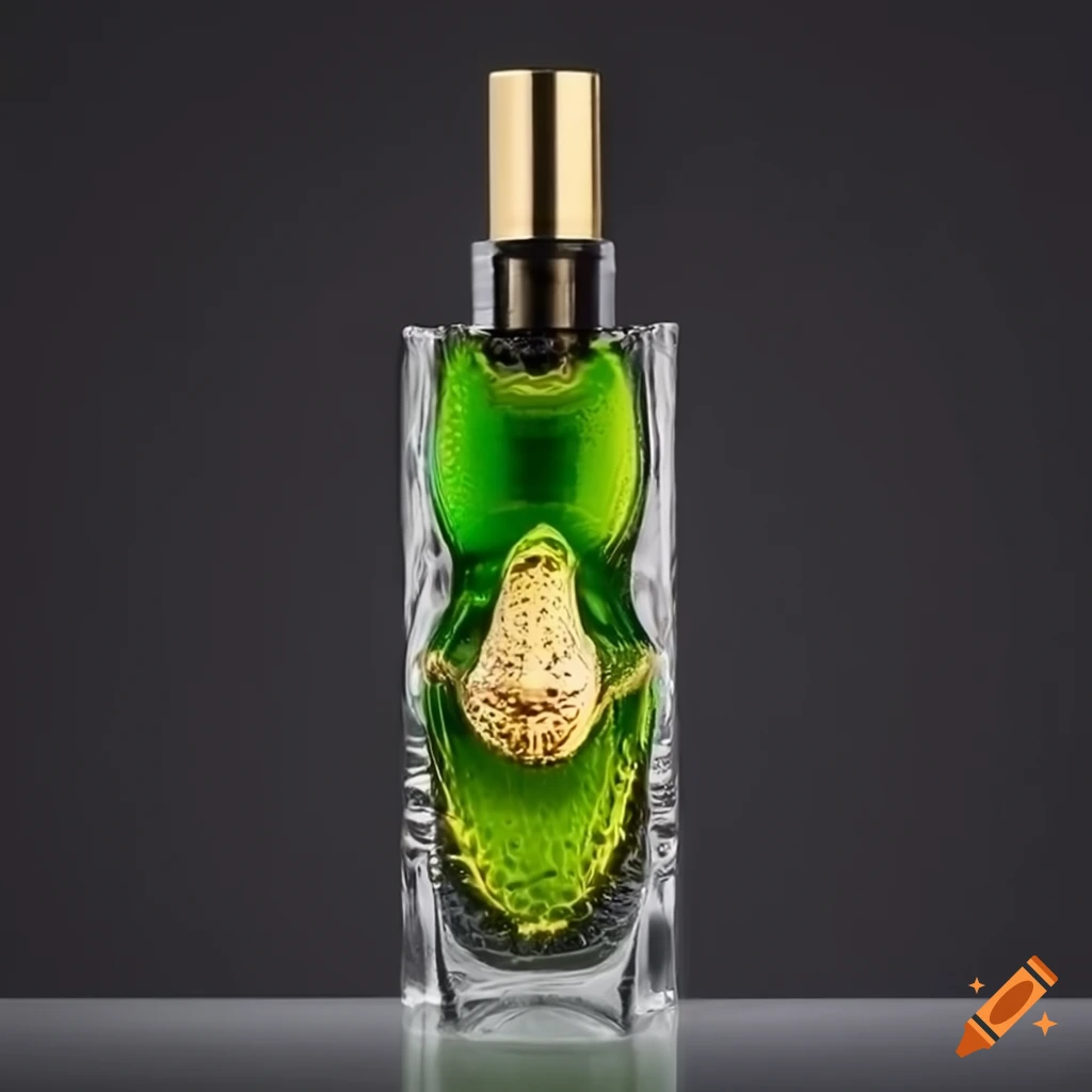 perfume bottle with a crocodile design