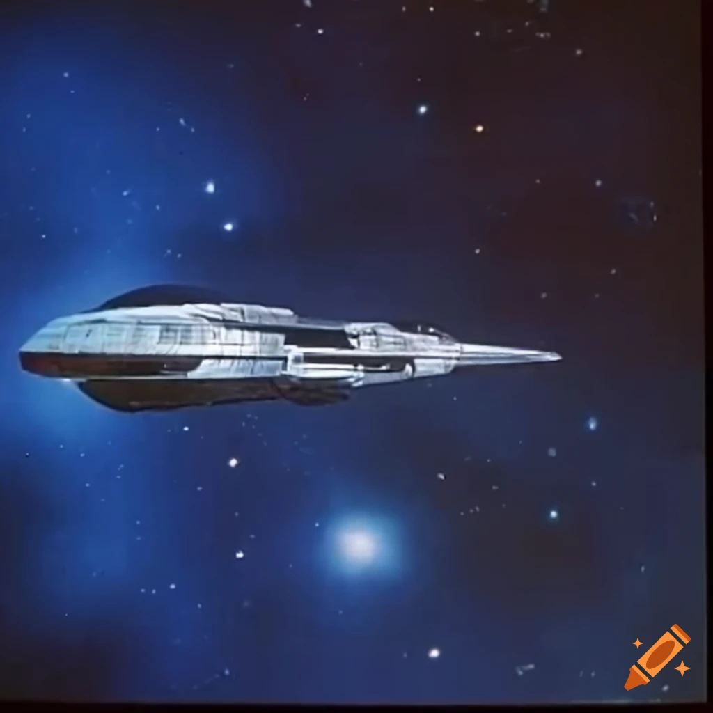 sleek trijet starship soaring through space