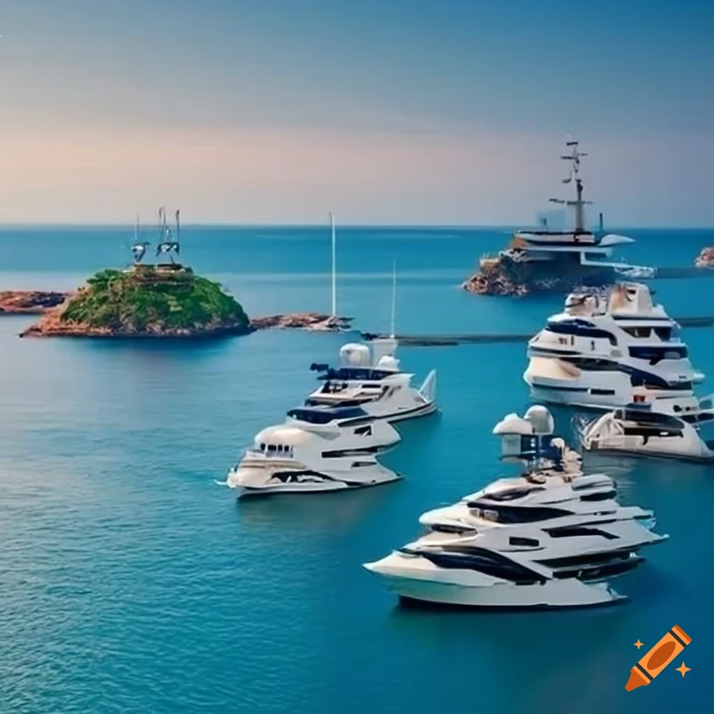 picture of a fleet of marine yachts