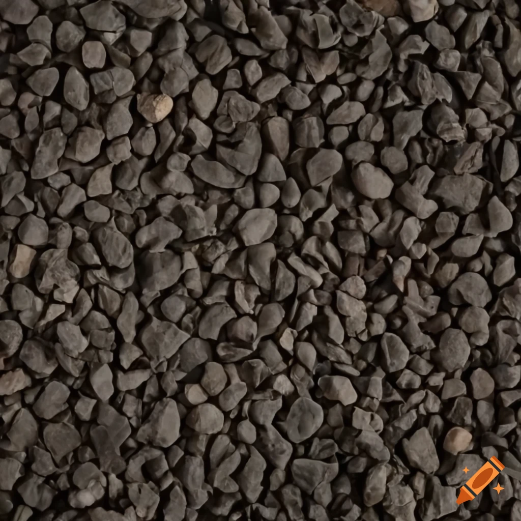 grayscale image of gravel