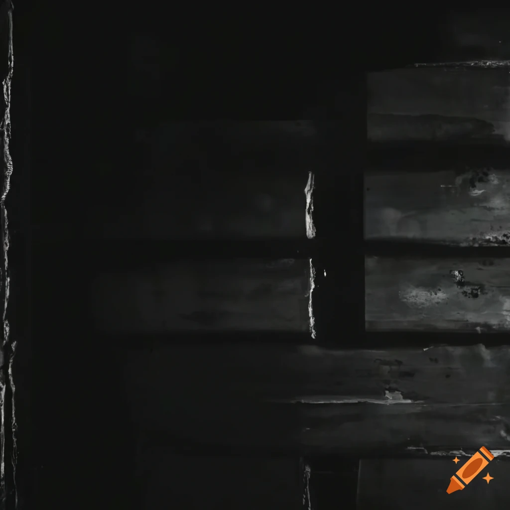 black wall in a building after fire