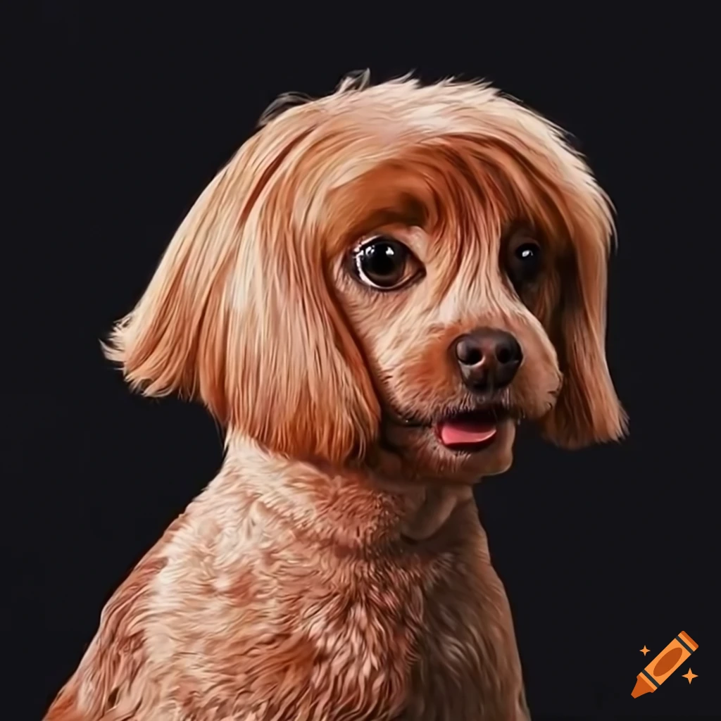 dog grooming on a warm background