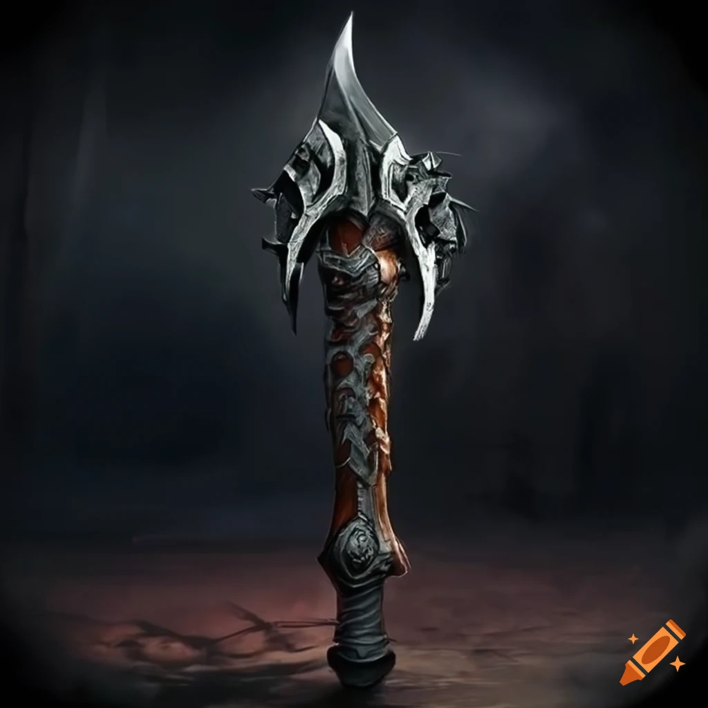 image of a black war hammer blade