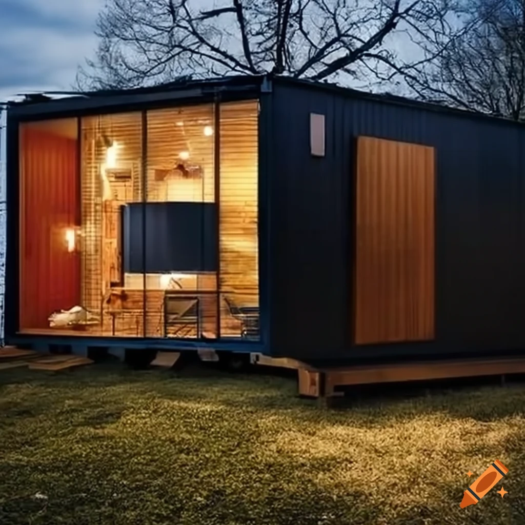 container house on a lot