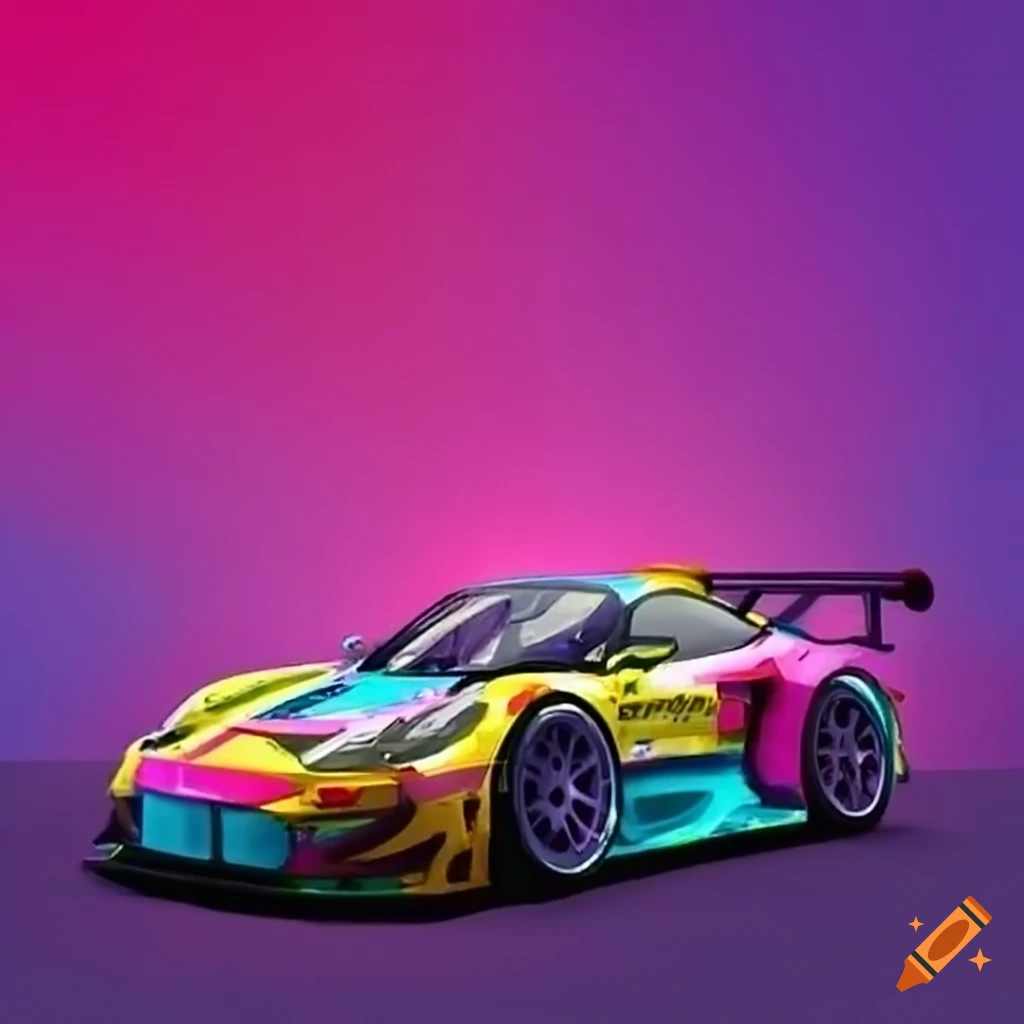 GT3 race car cornering on a race track