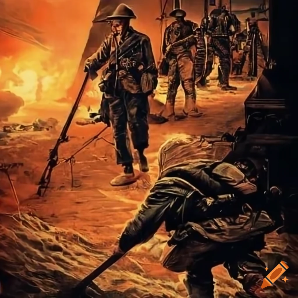 faded world war 3 propaganda poster