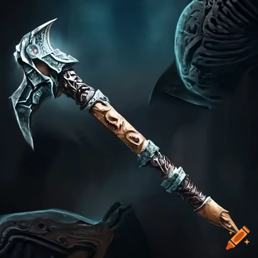 image of a black war hammer blade