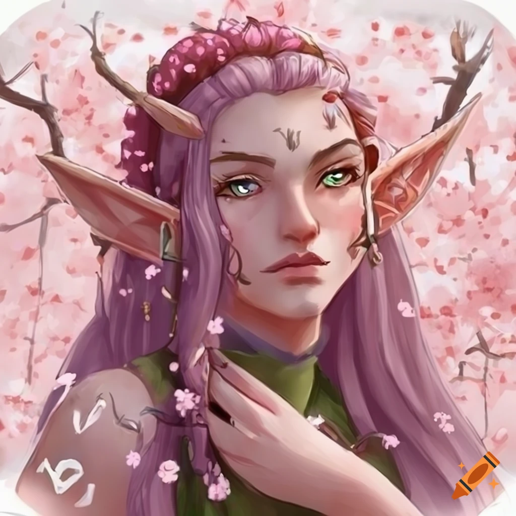 Cherry blossom Druid elf