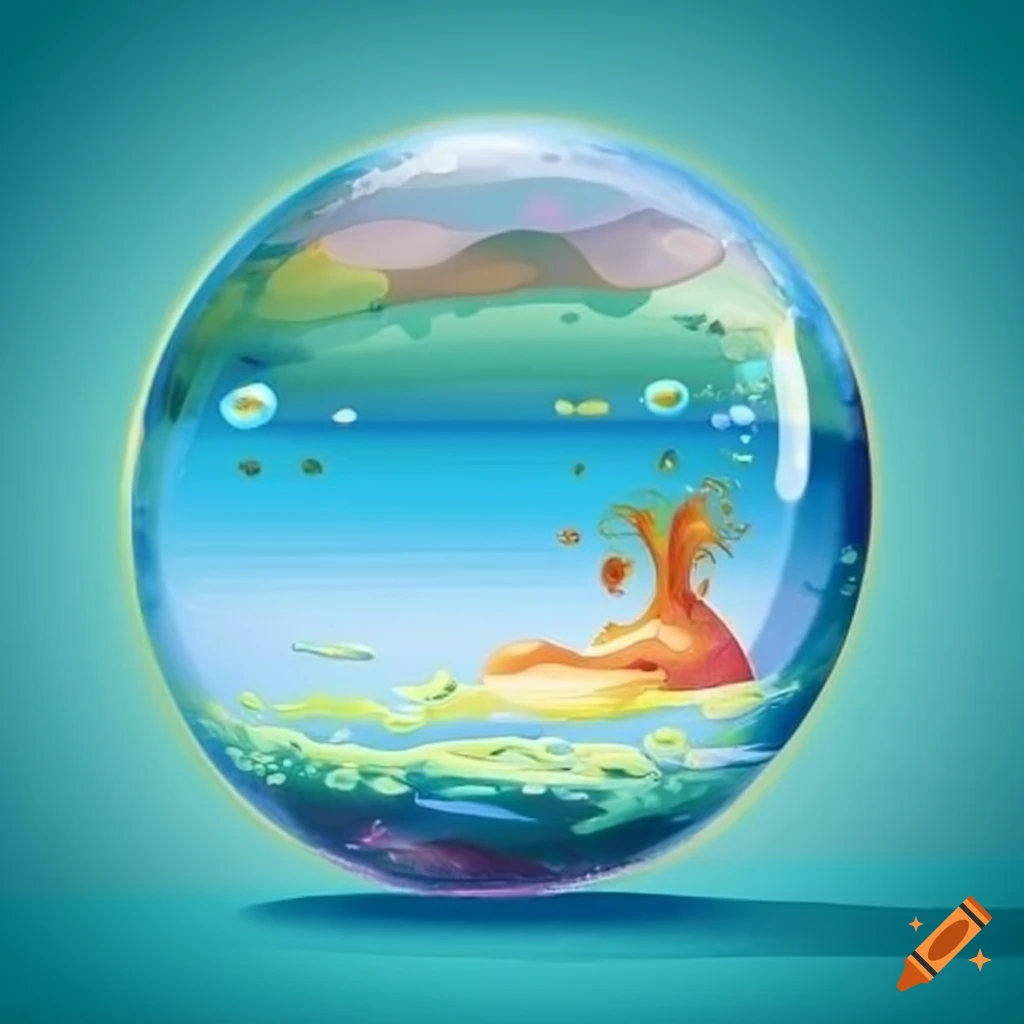 bubbles in the ocean