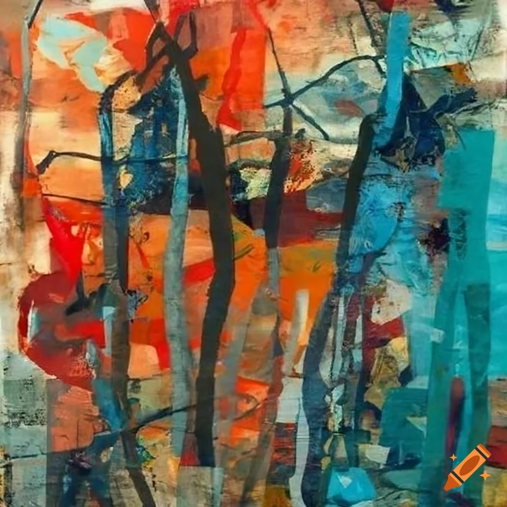 mixed media abstract painting inspired by Vrubel, Bradfort, Kiefer, and Jorn