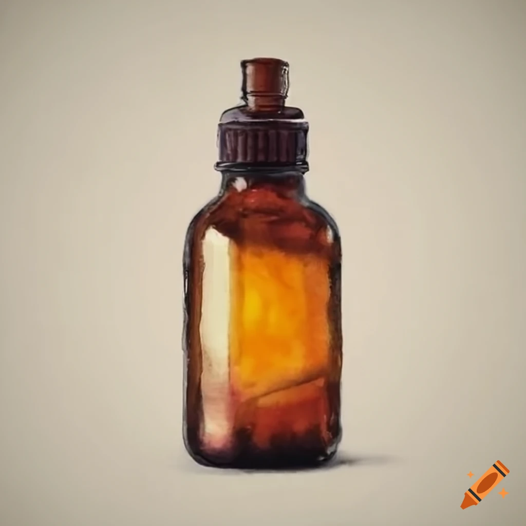 bottle of beard oil for grooming