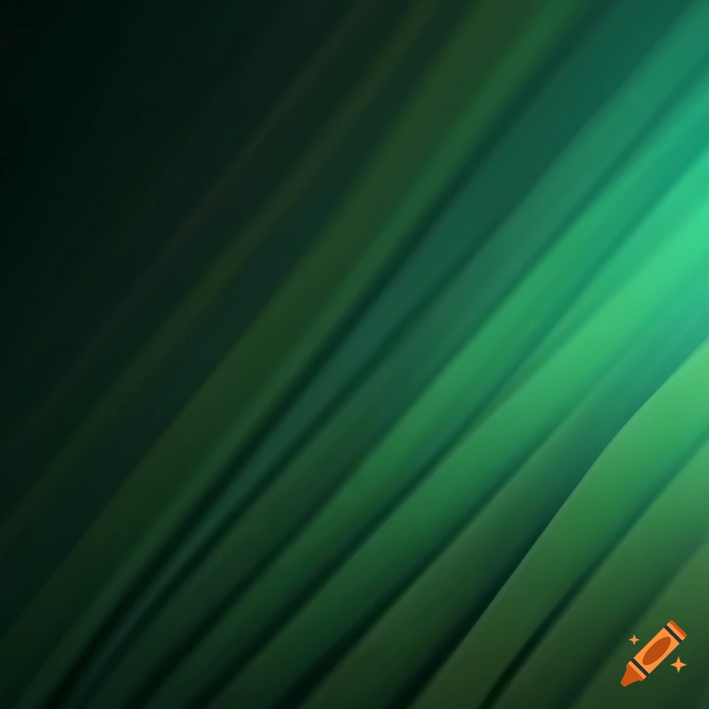 elegant golden lines on a green gradient background