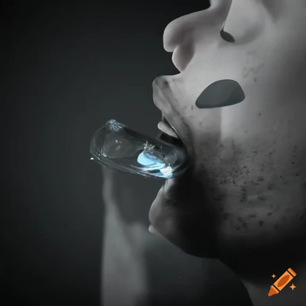 hydrating with water