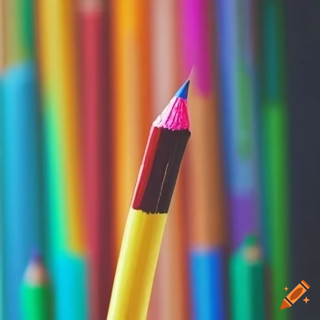 crayons with Chicago skyline