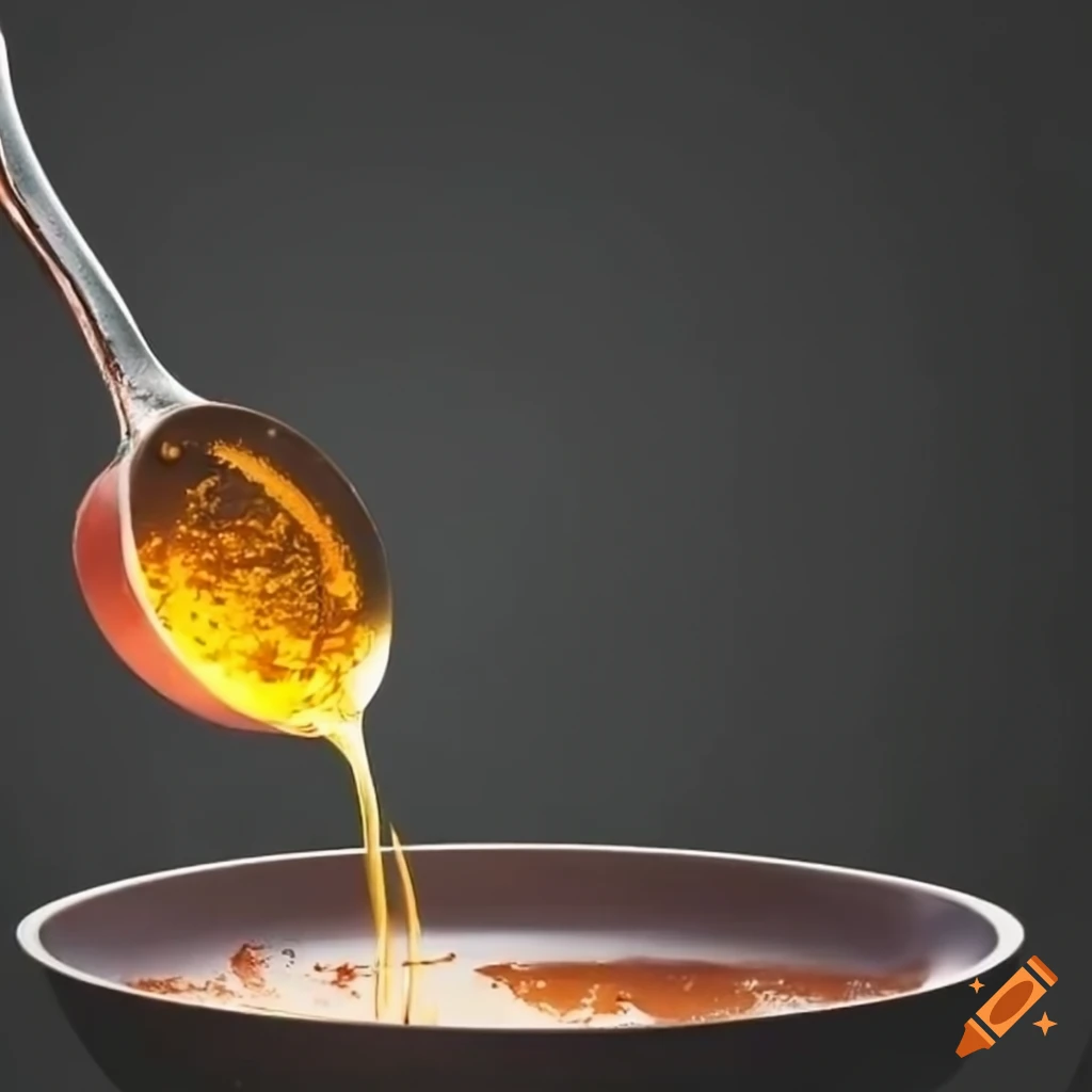 skillet pan with boiling oil