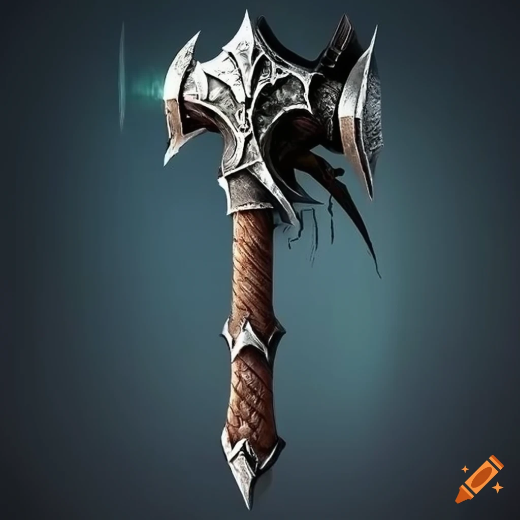 image of a black war hammer blade