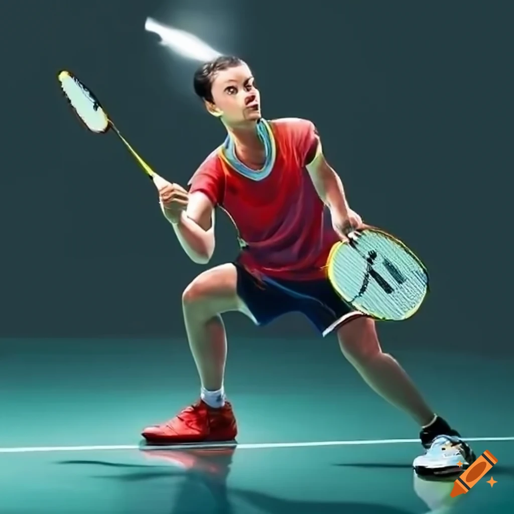 picture of a badminton player