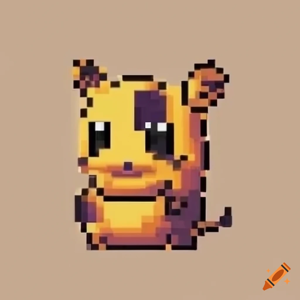 8-bit pixel art of a hamster in Pokemon style