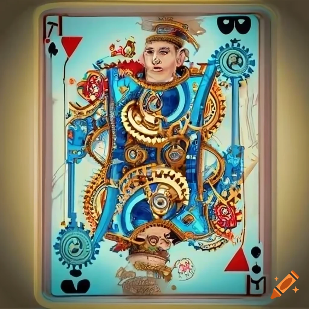 steampunk playing card featuring Nikola Jokic
