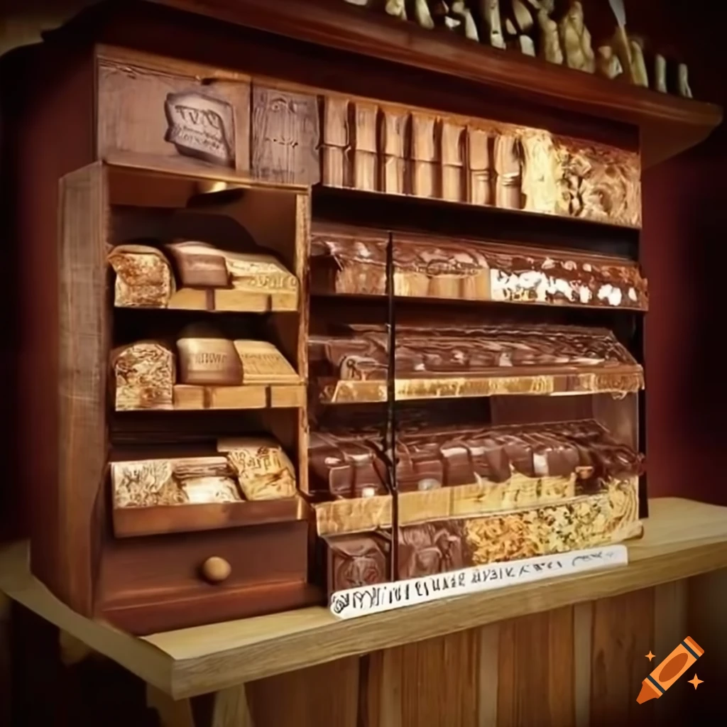 wooden chocolate shop