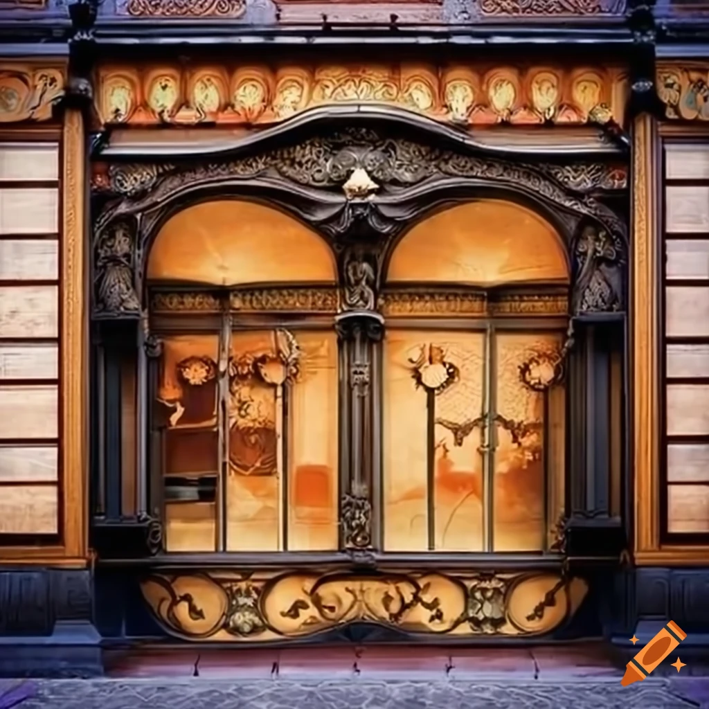 storefront with art nouveau details