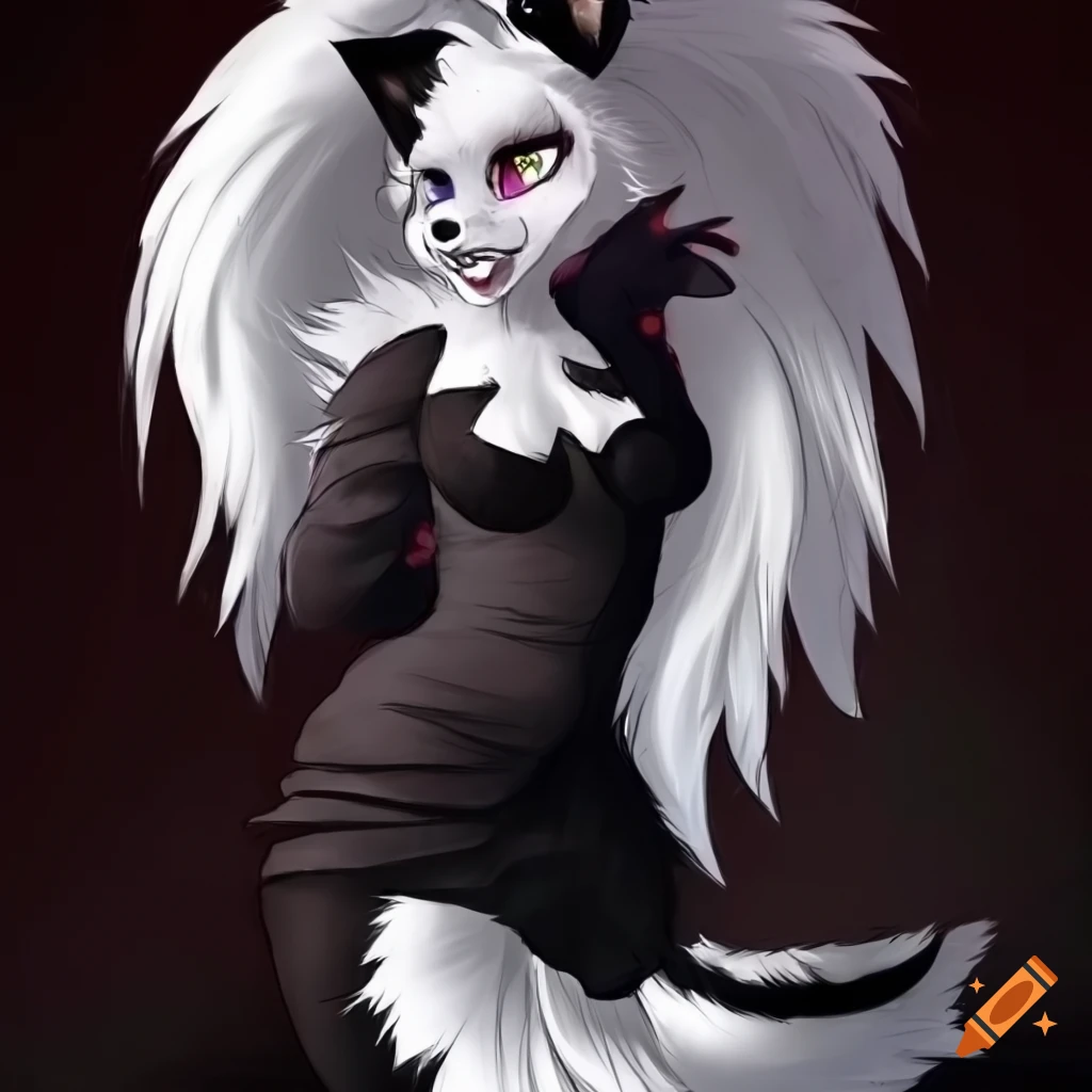 Skunkworks Anthro Female Furry Artwork On Craiyon