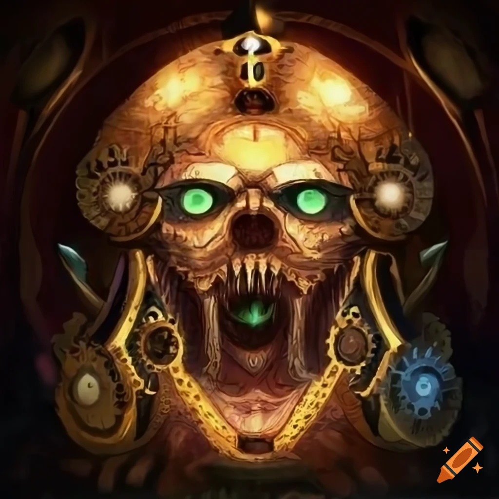 clockwork god representing time