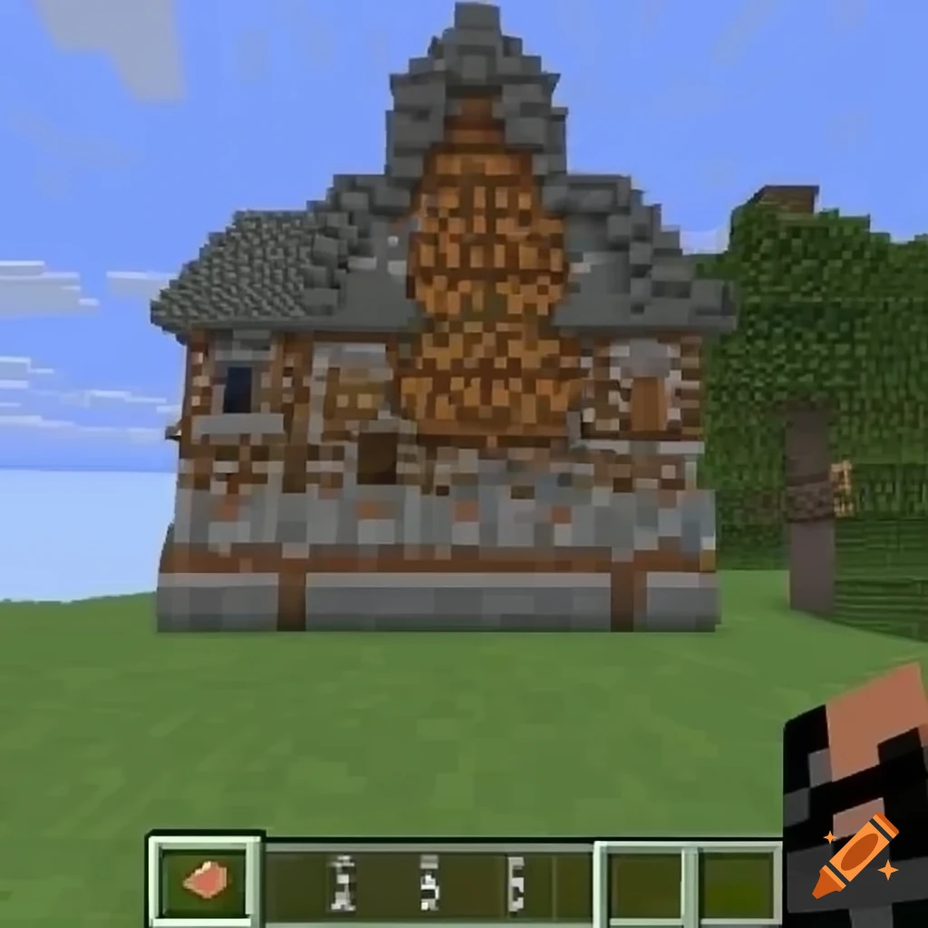 artwork depicting a Minecraft adventure