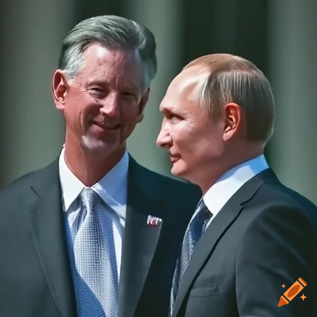 Timmy Tuberville shaking hands with Vladimir Putin at the White House