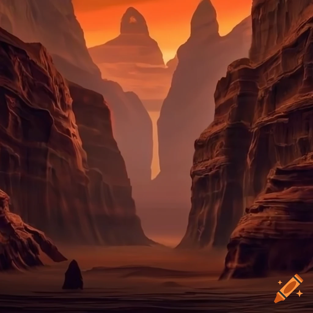 image of an enormous deep desert canyon