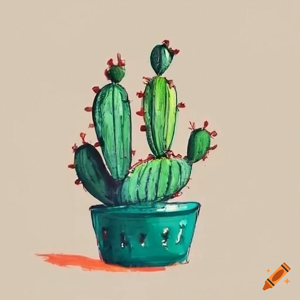 cacti in a pot