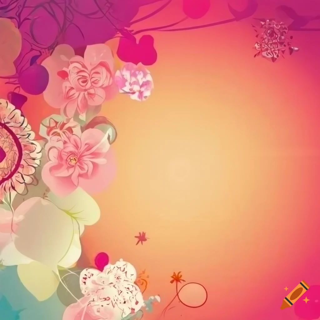 floral pattern flyer template