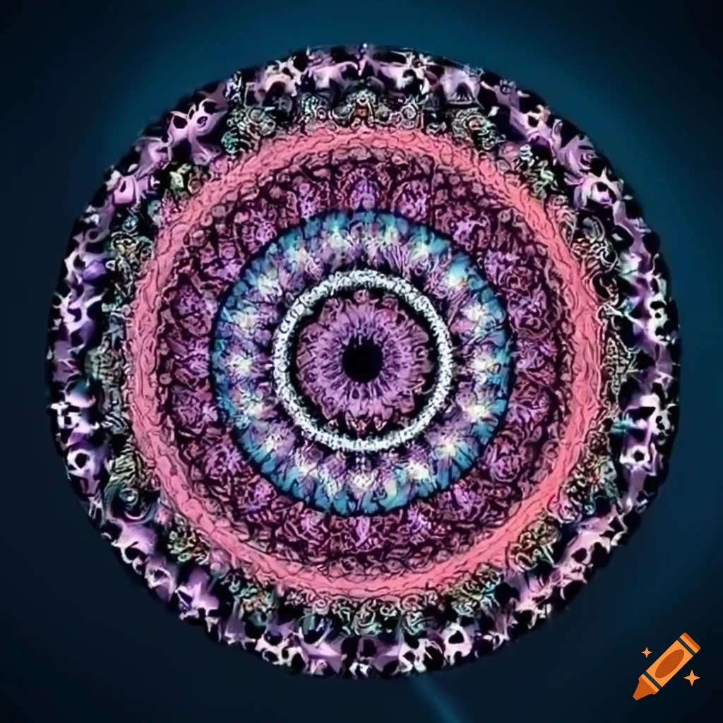 geometric mandala artwork by Vazarely