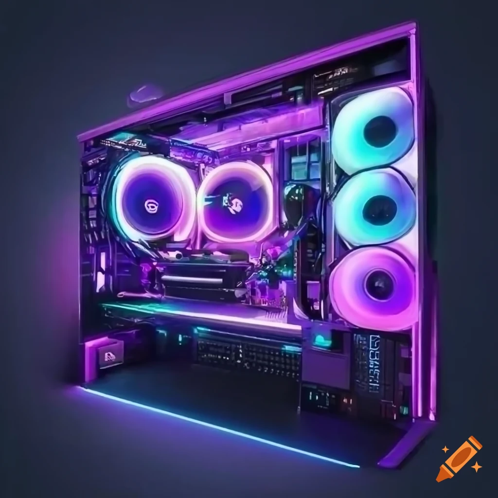 purple-led-gaming-setup-on-craiyon